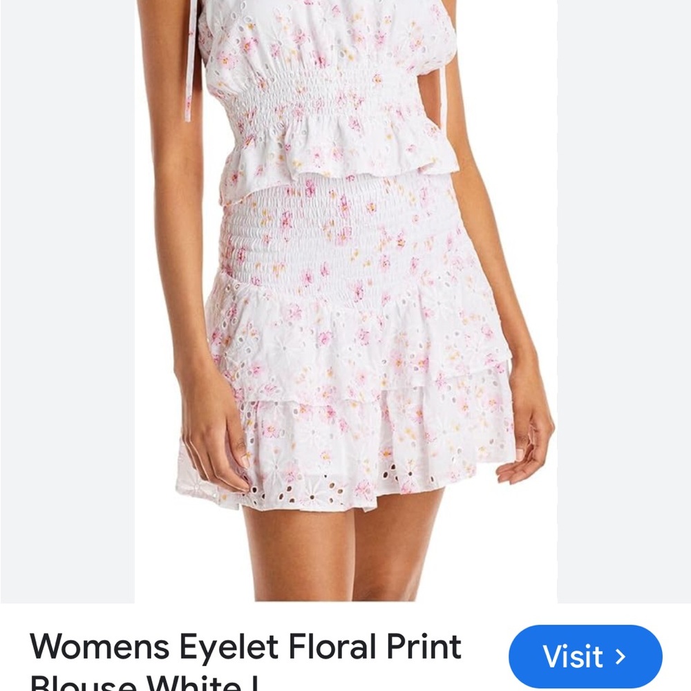 Lucy Paris Cream Bubble Mini Skirt